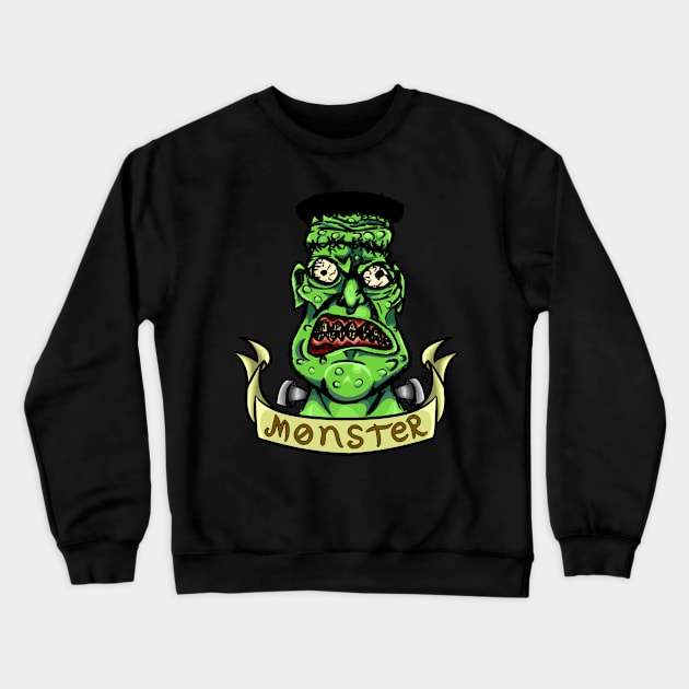 Frankabilly Crewneck Sweatshirt by HelmetCards